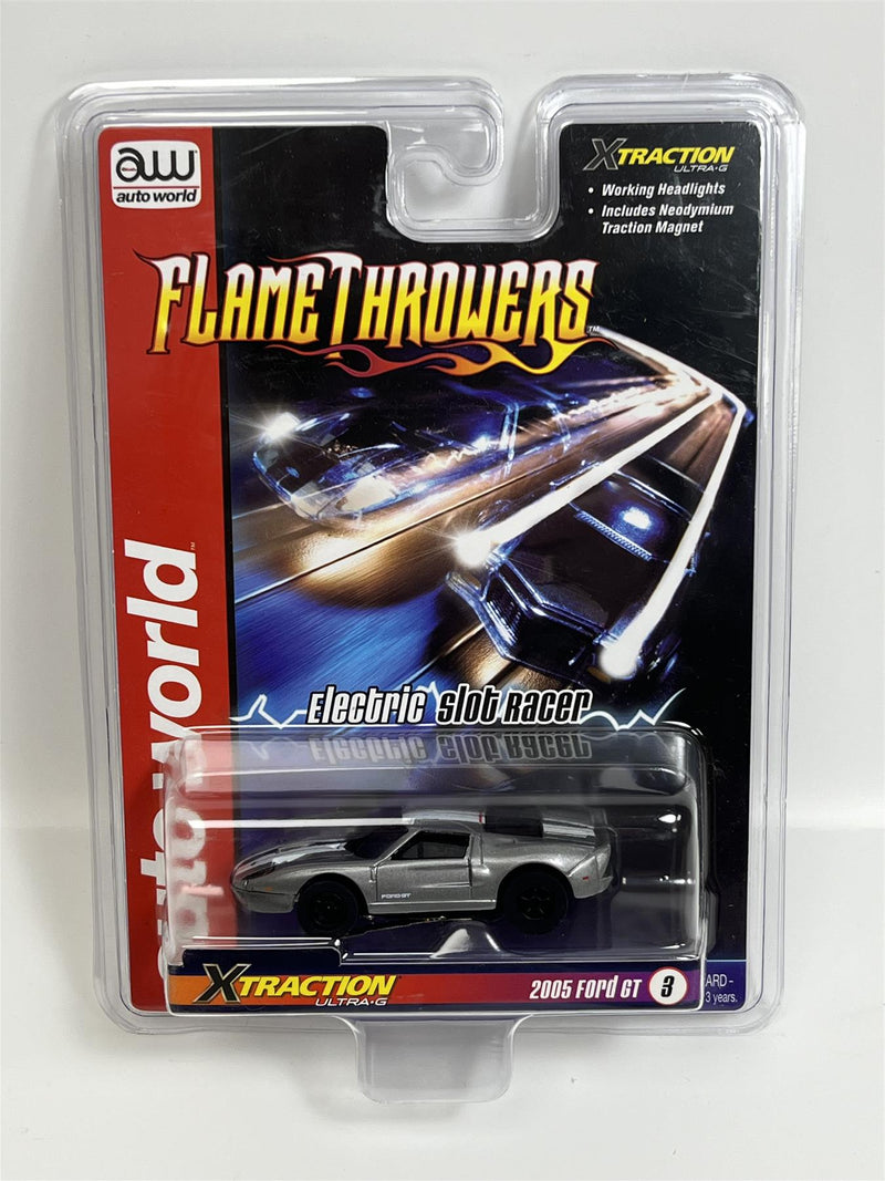 2005 Ford GT Grey X Traction Flame Throwers HO Scale Auto World SC366-3