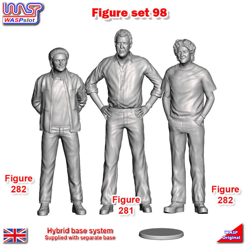 Trackside Figure Scenery Display Set 98 Top Gear Figures x 3 New 1:32 Scale Wasp