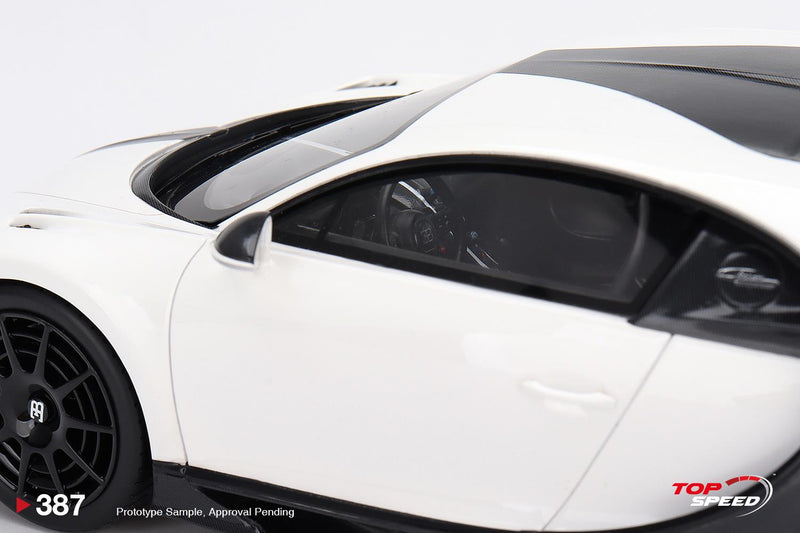 Bugatti Chiron Pur Sport White 1:18 Scale TSM TS0387