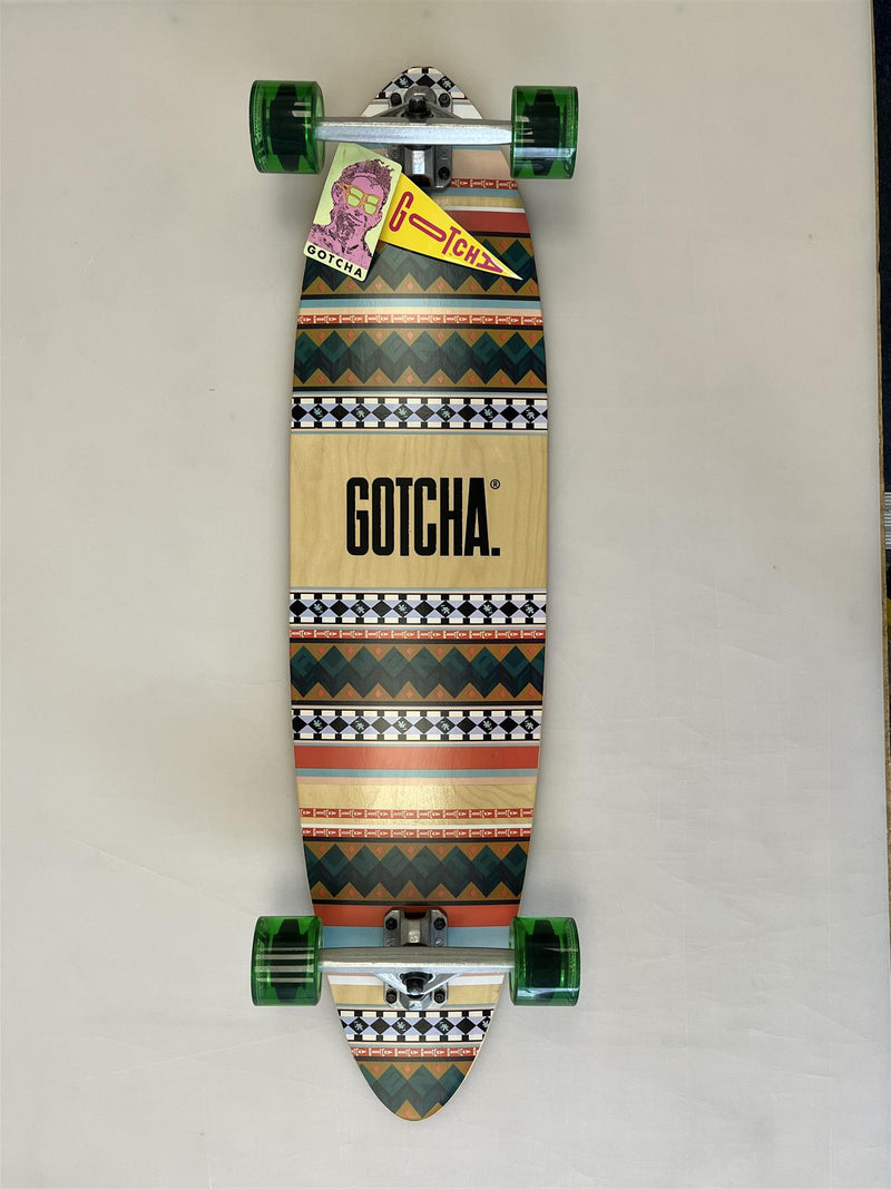 Gotcha Native Pintail Longboard Skateboard 36 Inch