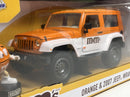 M&Ms Orange Figure and 2007 Jeep Wrangler 1:24 Scale Jada 253255068 34401