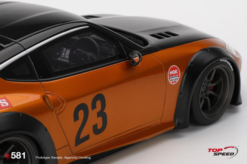 Nissan Z LB Nation Works LB Gold 1:18 Scale TSM TS0581