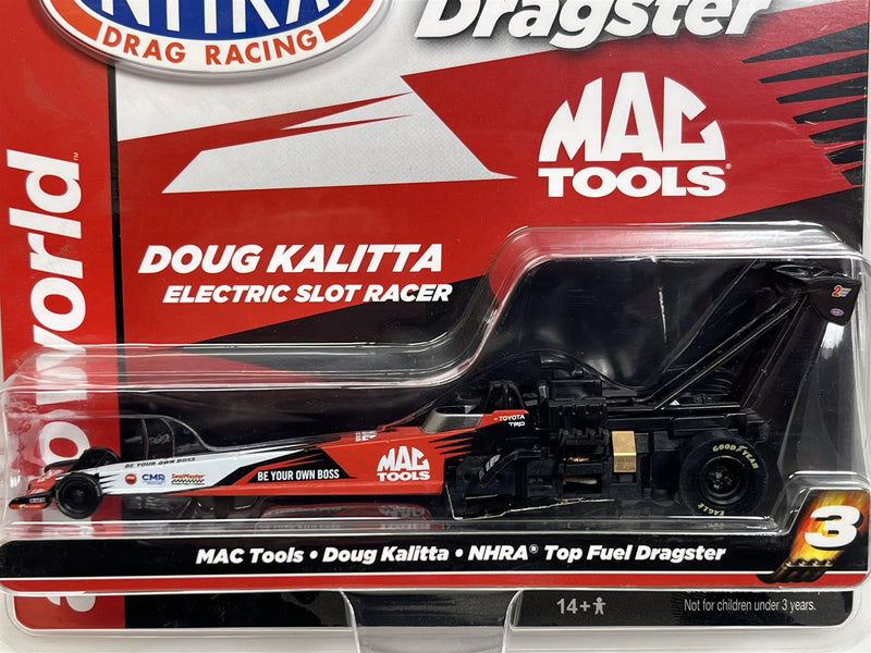 MAC Tools Doug Kalitta NHRA Top Fuel Dragster HO Scale Slot Car Auto World SC370-3