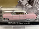 Elvis 1955 Cadillac Fleetwood Series 60 Pink 1:64 Scale Greenlight 44740C