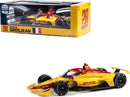 a yellow and red toy race car