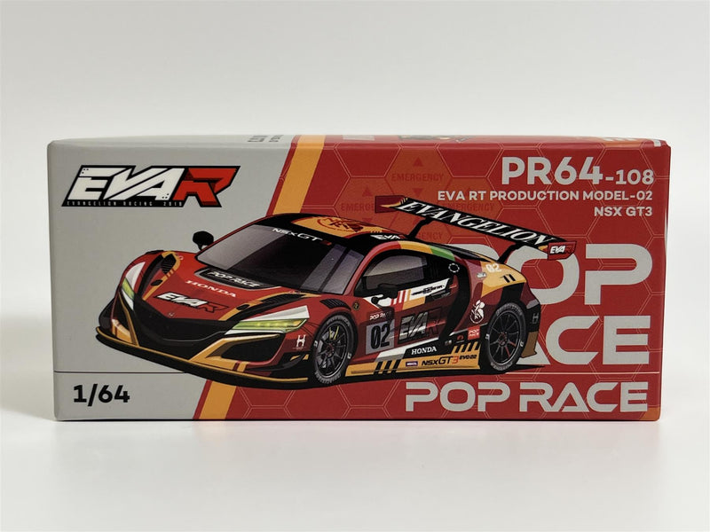 Honda NSX GT3 EVO 22 EVA RT Production Model 02 1:64 Pop Race PR640108