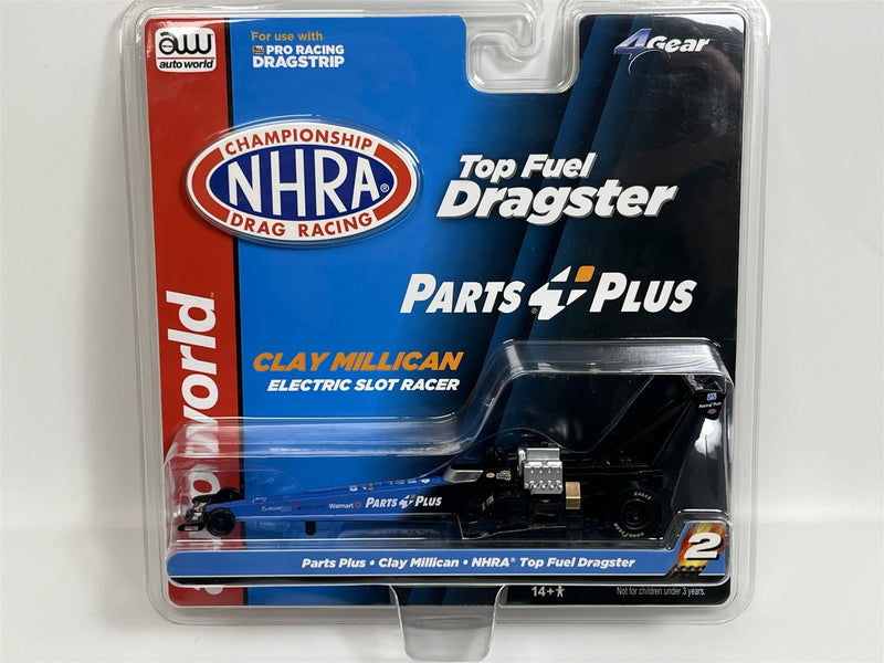 Parts Plus Clay Millican NHRA Top Fuel Dragster HO Scale Slot Car Auto World SC370-2