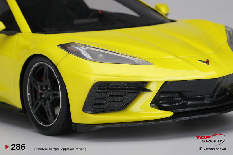 Chevrolet Corvette Stringray 2020 Accelerate Yellow Metalliic 1:18 TSM TS0286
