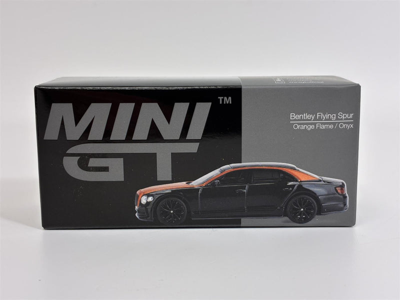 Bentley Flying Spur Orange Flame Onyx RHD 1:64 Scale Mini GT MGT00991R