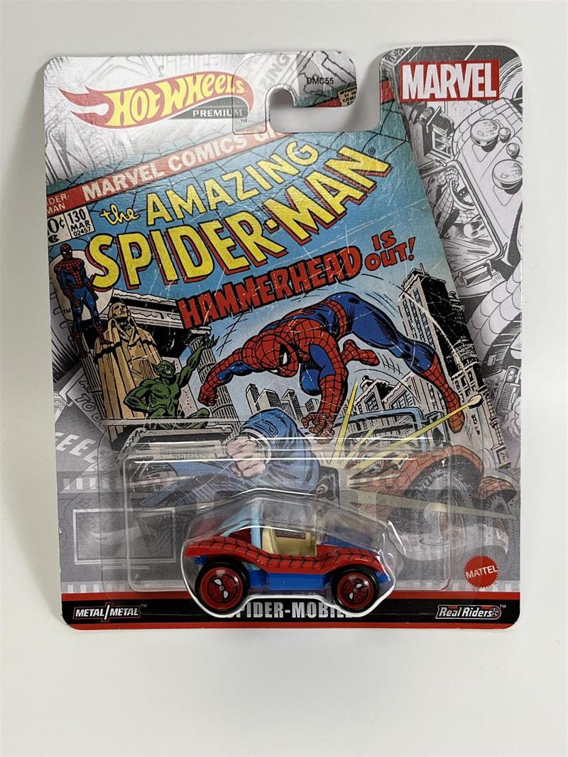 Marvel Hot Wheels Super Mobile The Amazing Spiderman Real Riders FLD31