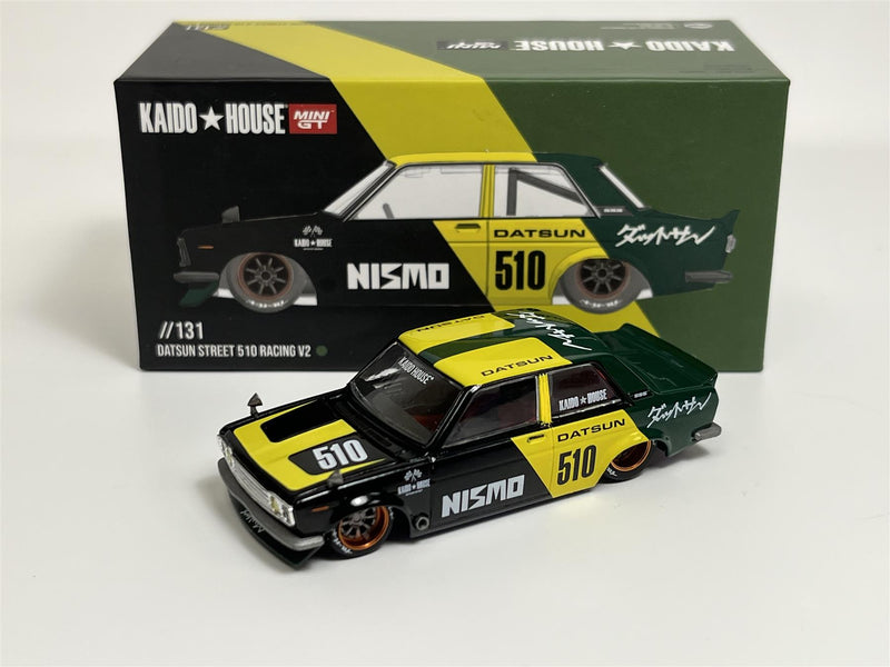 Datsun Street 510 Racing V2 1:64 Scale Kaido House Mini GT KHMG131