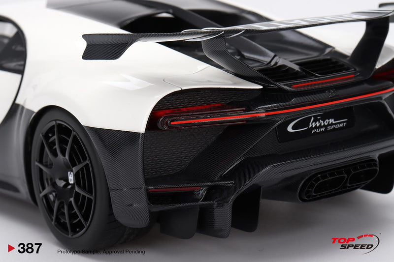 Bugatti Chiron Pur Sport White 1:18 Scale TSM TS0387