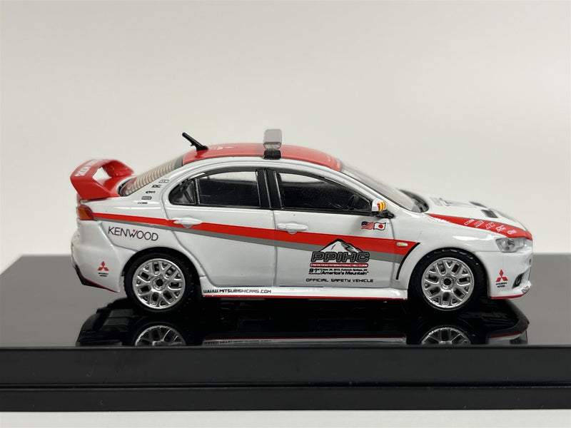 Mitsubishi Lancer Evolution X Pikes Peak Safety Car 1:64 Scale Tarmac Works