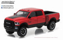 a red and black truck