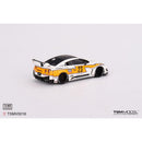 a yellow and white race car