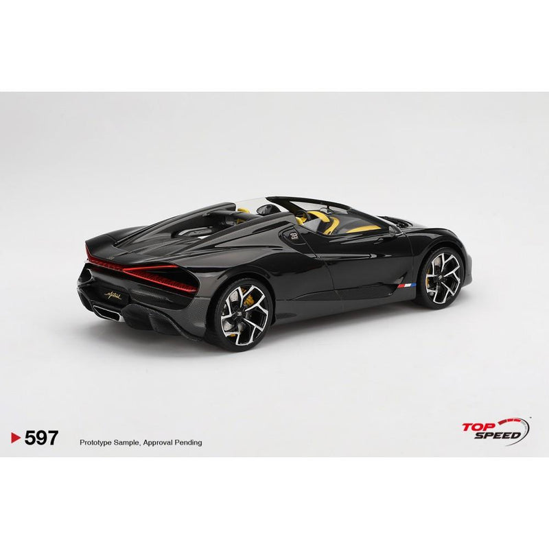Bugatti W16 Mistra Black 1:18 Scale Topspeed TS0597