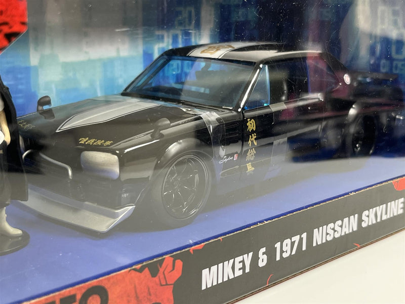 Tokyo Revengers Mikey Figure and 1971 Nissan Skyline GT-R 1:24 Scale Jada 253255064