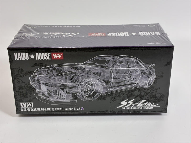 Nissan Skyline GT-R R33 Active Carbon R V2 Kaido House Mini GT KHMG163