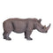 White Rhinoceros Zoo Animal Toy Figure 13 cm Length Approx Mojo Fun 387103