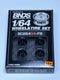 BNDS Custom Wheel Parts Wheel and Tyre Set Flat Black 1:64 MOT Hobby BC26404FB