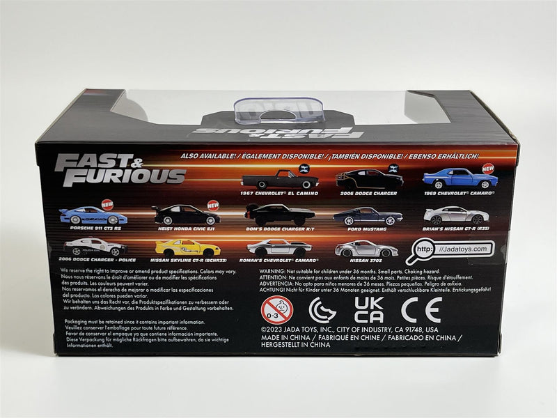 Fast and Furious Brians Nissan GT-R R35 Silver 1:32 Scale Jada 97383