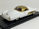 1955 Cadillac Series 62 Elegant Special by Motto White Gold 1:43 Scale Brausi BRA2105