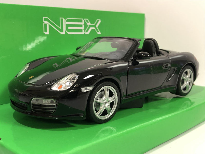 Porsche Boxster S Black 1:24/7 Scale Welly 22479BLK