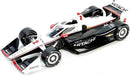 a black and white race car