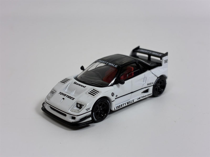 Mazda AZ-1 Liberty Walk LB40 2024 Tokyo Auto Salon White RHD 1:64 Mini GT MGT00953R