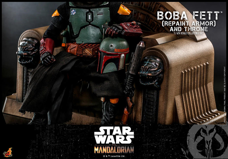 Boba Fett Repaint Armour and Throne Collectible Set 1:6 Scale Hot Toys 908858