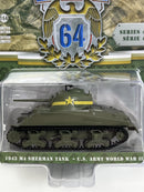 1943 M4 Sherman Tank US Army World War II 1:64 Scale Greenlight 61040C