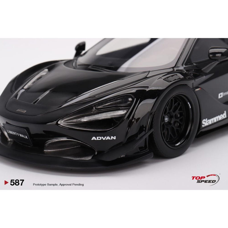 McLaren 720S LB Works Black Tas 2024 1:18 Scale Topspeed TS0587