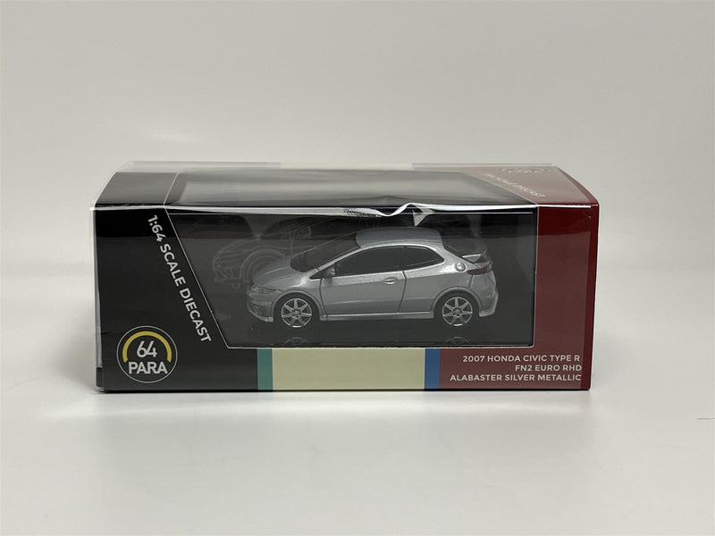 Honda Civic 2007 Type R FN2 Euro Alabaster Silver Metallic RHD 1:64 Paragon 65394