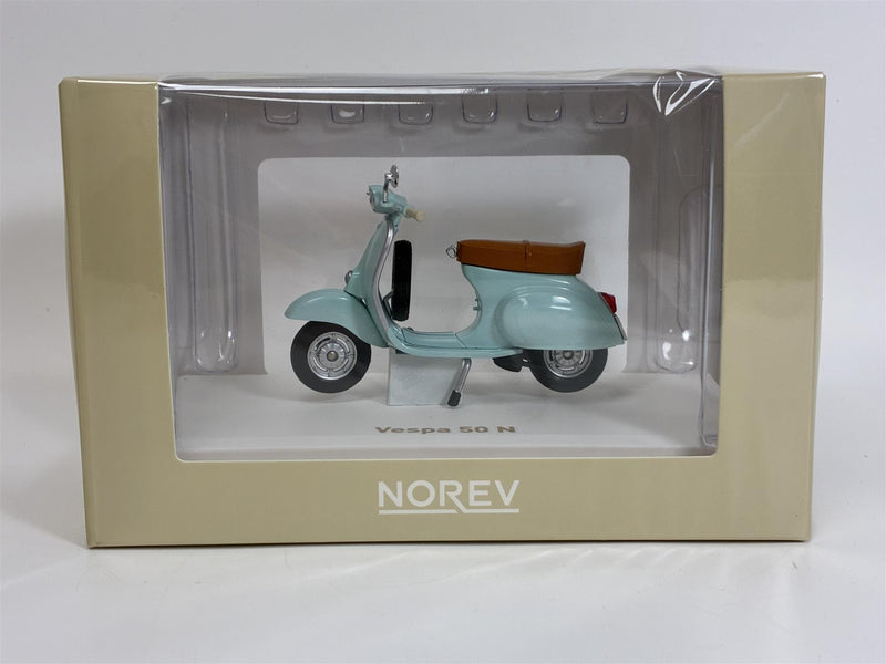 Vespa 50 N Acqua Marina Blue 1:18 Scale Norev 182081