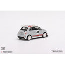 a small toy car with a red stripe