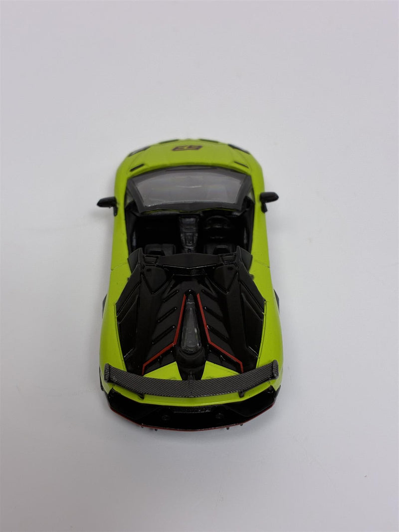 Lamborghini Aventador SVJ 63 Roadster Verde Shock RHD 1:64 Mini GT MGT00887R