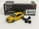 Subaru Impreza 2009 WRX STI Yellow RHD 1:64 Scale BM Creations 64B0220