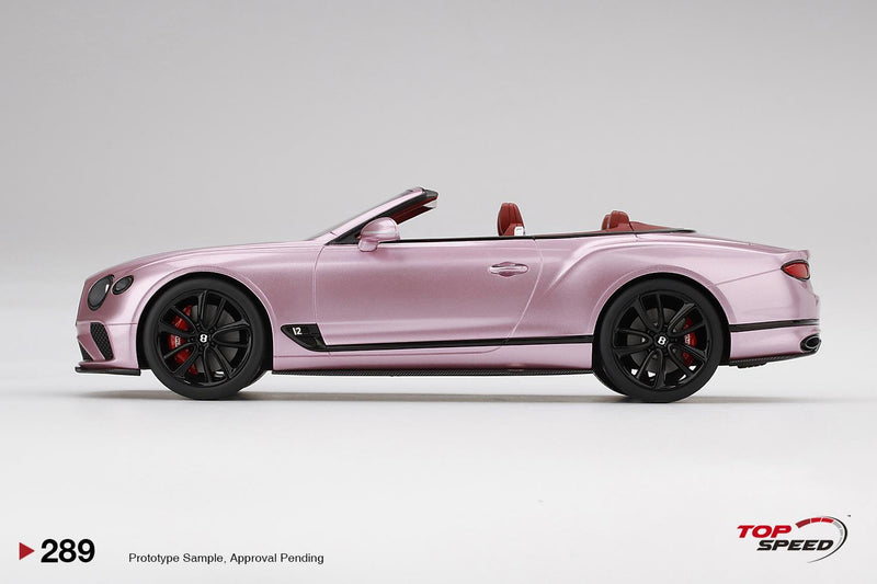 Bentley Continental GT Convertible Passion Pink 1:18 Scale TSM TS0289
