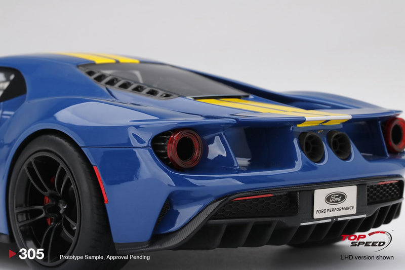 Ford GT Sunoco Blue Yellow Stripes 1:18 Scale TSM TS0305
