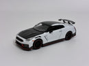 Nissan GT-R Nismo R35 2024 Brilliant White Pearl LHD 1:64 Mini GT MGT01045L