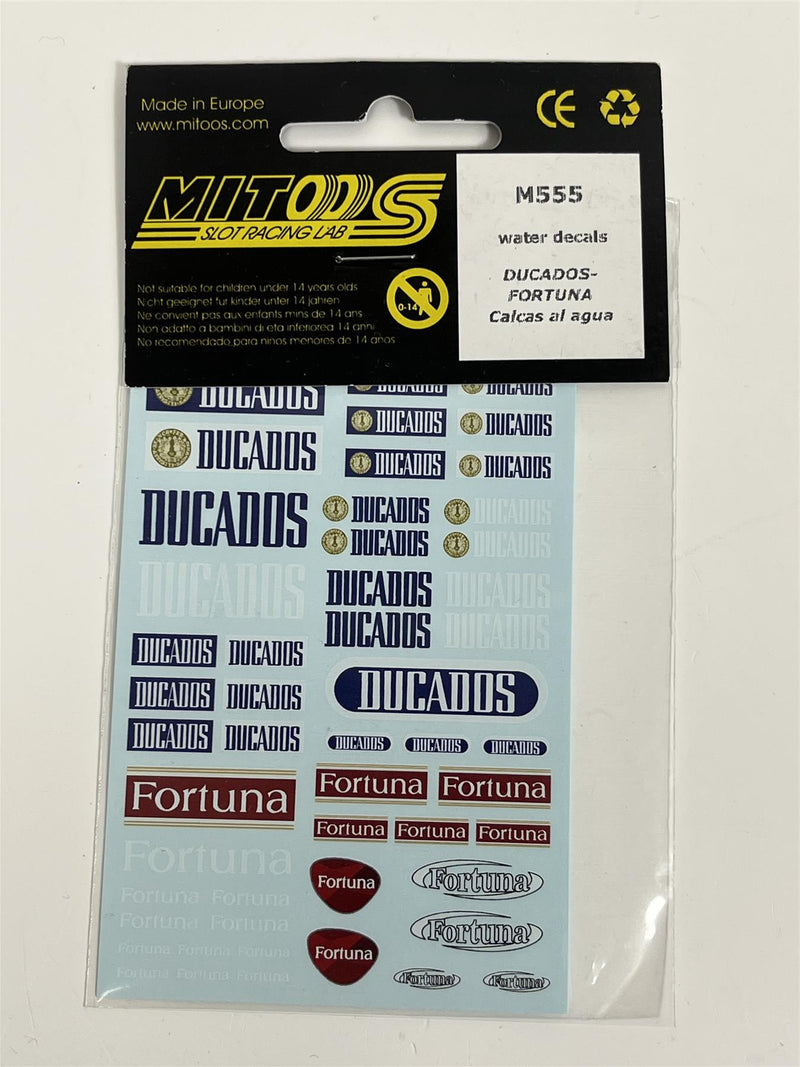 Mitoos M555 Duccados Fortuna Waterslide 1:32 Scale Decals New