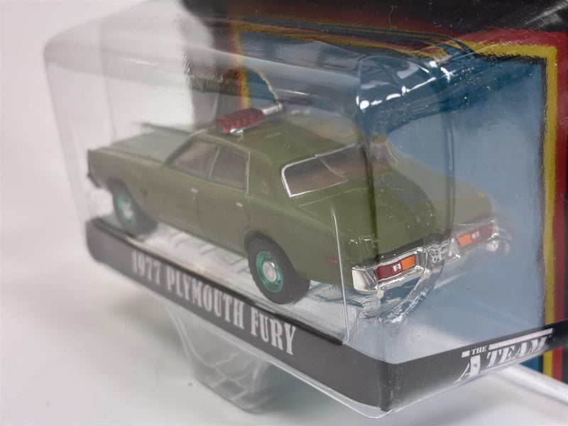 The A Team 1977 Plymouth Fury US Army Police Chase Model 1:64 Greenlight 44865A