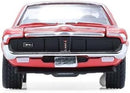the back of a red car