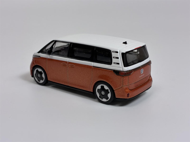 Volkswagen VW ID Buzz Candy White and Energetic Orange LHD 1:64 Mini GT MGT01061L