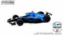a blue and black toy race car