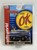 1970 Plymouth Cuda Black Thunderjet Ultra G HO Slot Car Auto World SC377-6