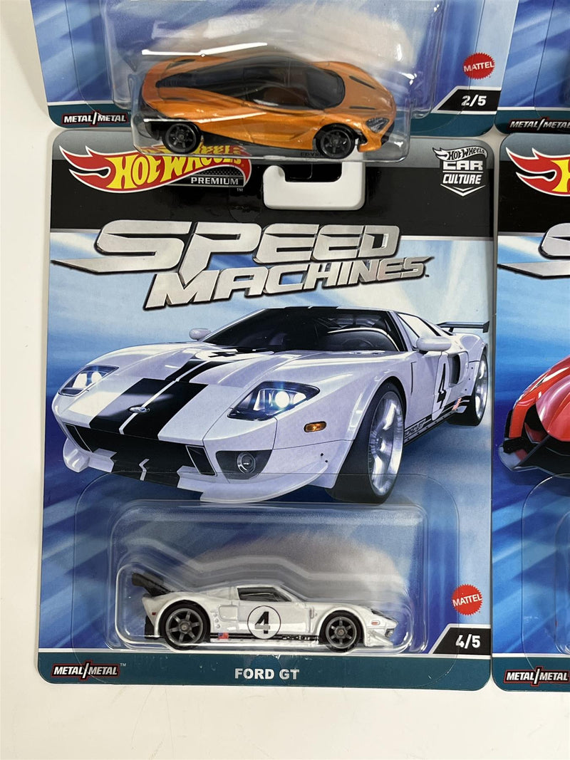 Speed Machines 4 Car Set Hot Wheels Real Riders FPY86 977A