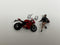 Ducati Panigale V4 S with Ducati Girl 1:64 Scale Mini GT MGT00682L