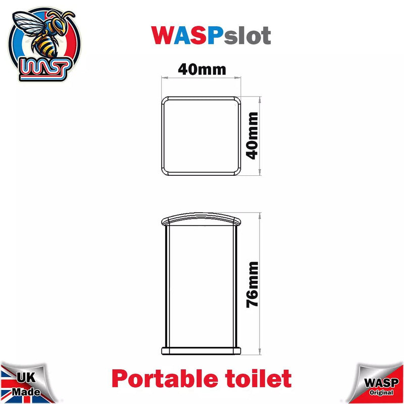 Portable Toilet Orange Slot Car Track Scenery x 1 1:32 Scale Wasp P