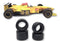 Urethane Slot Car Tyres x 4 Wasp 24A Scalextric 1980's and 1990's F1 Front and Rear